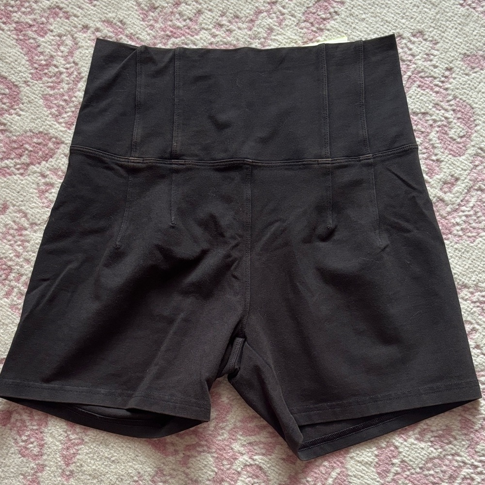 High-Waisted Black Women's Shorts